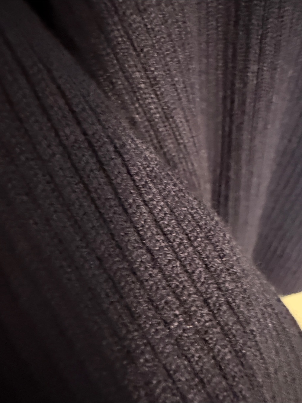 Navy Ribbed Button-Front Cardigan - Picture 6 of 6